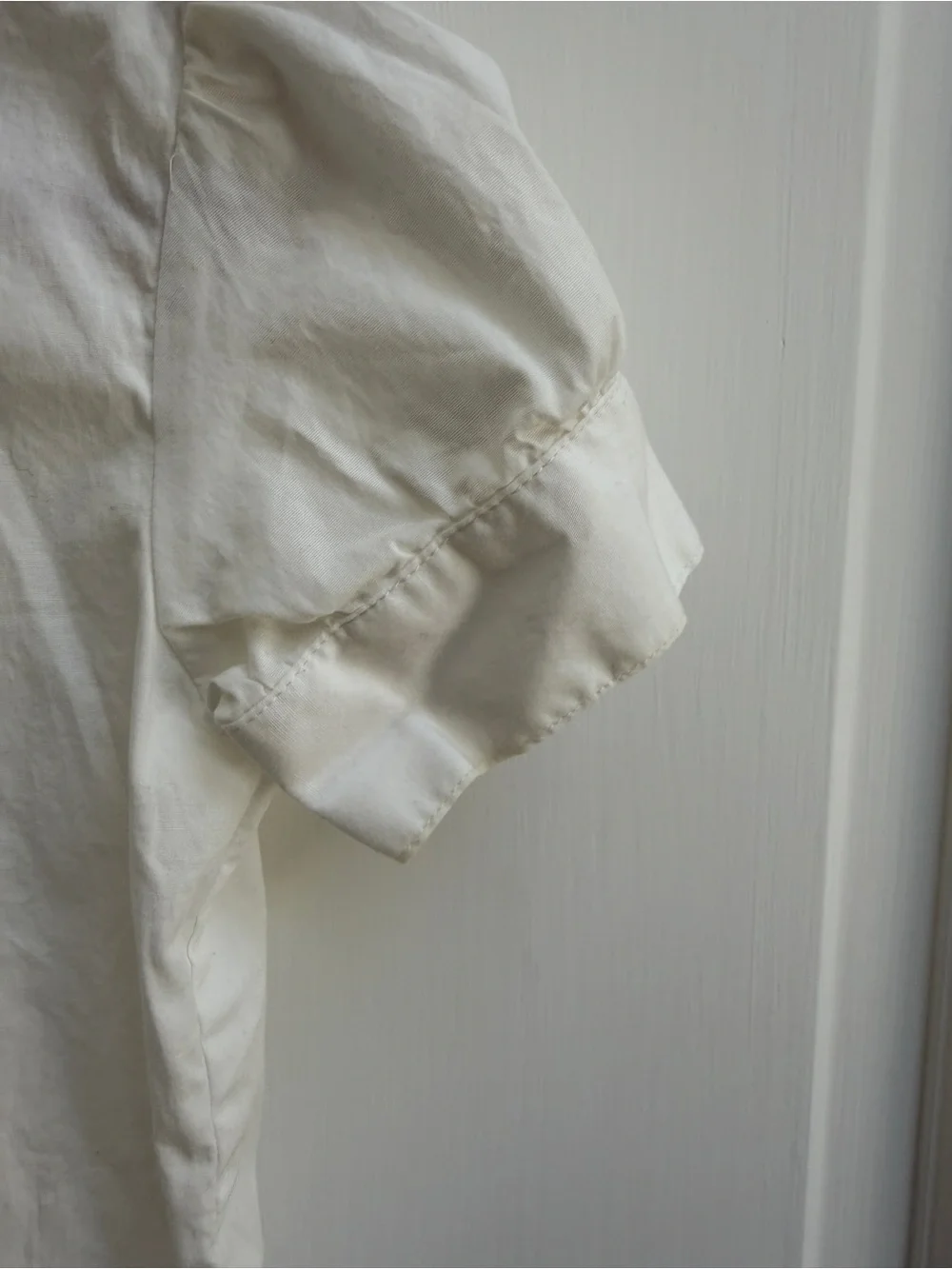 Ralph Lauren Girls 4 Cream Short-Sleeve Ruffle Collar Formal Button Down Shirt